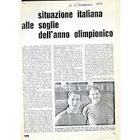 Situazione italiana alle soglie dell´anno olimpionico