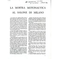 La mostra motonautica al Salone di Milano
