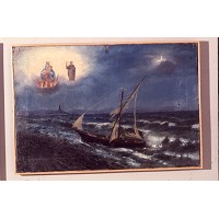 Museo Storico Navale di Venezia,ex voto marinaro del Seicento dalla Chiesa della Madonna del Carmine di Torre del Greco,olio su tela