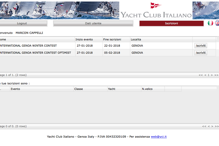 iscrizione yacht club italiano